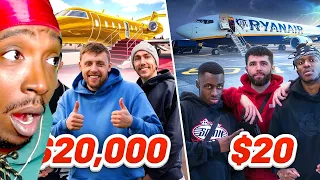 SIDEMEN $20,000 VS $20 PLANE TICKET (REACTION)