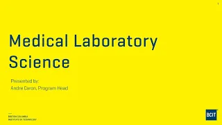 2022 03 02 Medical Laboratory Science