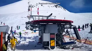 At least 10 injured after ski lift malfunctions, sends skiers flying. Warning: Graphic video