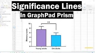 How To Add Significance Lines In GraphPad Prism