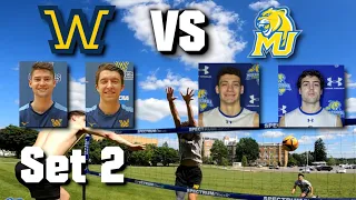 GoPro POV Grass Volleyball | Wilkes vs Misericordia | Set 2