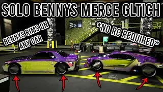 SOLO Benny's Wheels On Any Car Glitch GTA 5 1.50 (GTA 5 BENNY'S MERGE GLITCH 1.50)