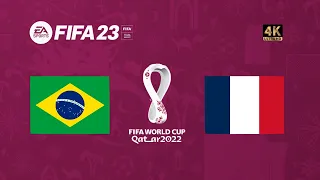 Brasil x França | FIFA 23 Gameplay Copa do Mundo Qatar 2022 | Final [4K 60FPS]