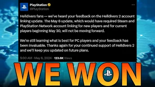 SONY CHANGED THEIR MIND!!! | Helldivers 2