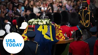 Queen Elizabeth II's coffin travels from Buckingham Palace to Westminster | USA TODAY