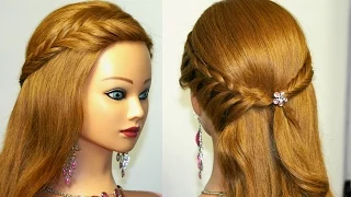 Easy  prom hairstyle  for long hair tutorial