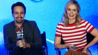 "Mary Poppins Returns" press conference with Emily Blunt, Lin-Manuel Miranda, more