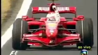 GP Brasil 2007 - Última Volta - Raikkonen Campeão Mundial - Rede Globo