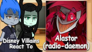 Disney Villains React to Alastor(Radio-deamon) | Gacha Club | Full Video