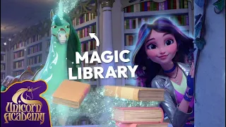 Sneaking Into the MAGICAL LIBRARY at Unicorn Academy ✨📚 | Cartoons for Kids