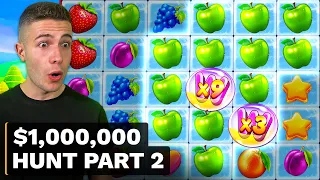 $1000000 BONUS HUNT OPENING - Part 2 🎰 75 Slot Bonuses - Fruit Party 2 & Dinopolis