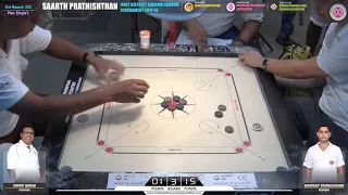 CARROM | SANDEEP DEORUKHKAR (MUMBAI) VS VINOD BARIA (MUMBAI) | 3rd RM (MS) 233