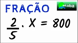 PROBLEMA ENVOLVENDO FRAÇÃO - Pedido por aluno