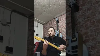 test "la fille du coupeur de joints" Hubert Félix Thiefaine with strat partcaster by PMG Guitars