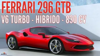 🏎️ FERRARI 296 GTB chega com motor V6 Turbo e Híbrido de 830 cv - BlogAuto