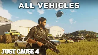 Just Cause 4 - ALL VEHICLES (Including DLCs) All Cars/Tanks/Planes/Boats/Helicopters