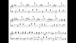 Variations on Hark! The Vesper Hymn is Stealing for piano - original composition