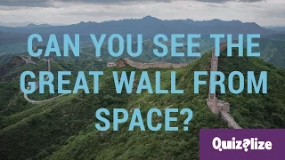 Can you really see the Great Wall of China from space?