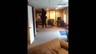 Bigfoot caught in house!