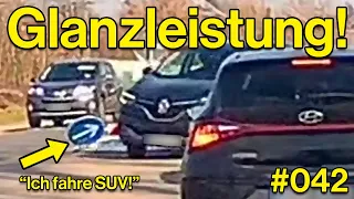 Verkehrsschild umgefahren, kein Platz machen für RTW und blödes Überholen | Dashcam Deutschland #042