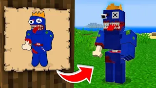 Eu CRIEI Monstros que Meu AMIGO DESENHOU No Minecraft