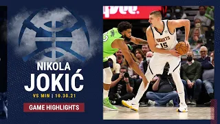 HIGHLIGHTS: Nikola Jokić drops 26 points, 19 rebounds in win over Timberwolves (10/30/2021)