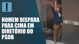 Homem dispara para cima em diretório estadual do PSDB em São Paulo