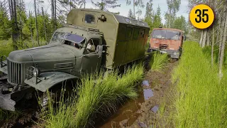 OFF ROAD ТАТРА-815 против ЗИЛ -157 на  кто победил? Самосвал на бездорожье