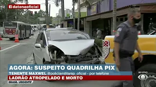 Criminoso que fazia arrastão no Campo Limpo, em SP, é atropelado por uma das vítimas