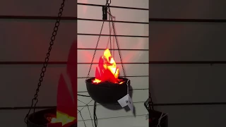 Hanging Cauldron with Flame