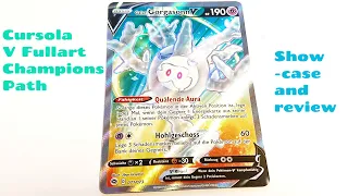 Pokemon TCG Showcase and Review Galar Cursola V fullart ultra rare Champion Path Nr. 71/73