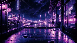 Lonely City ☂️ Lofi Hip Hop Mix with Soothing Rain [ Beats To Relax / Chill To ]