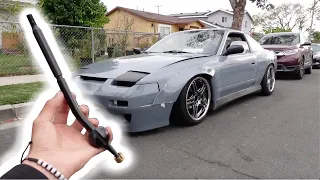 Installing a short throw shifter on the 240sx!!!