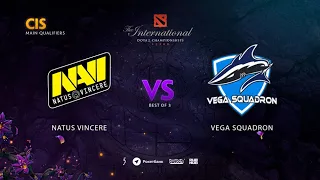 Natus Vincere vs Vega Squadron, TI9 Qualifiers CIS, bo3, game 2 [4ce & Lex]