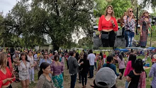 Khmer USA Dancing Dancing at Oak Park Stockton California.