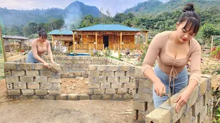 Build a new pig barn, prepare to bring pigs back to raise - life on a farm|Trieu Thi Hoa