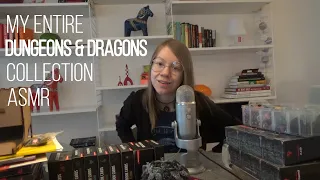 [ASMR] My Entire Dungeons & Dragons Collection (Show-and-tell, Whispered, Books, Dice & More!)