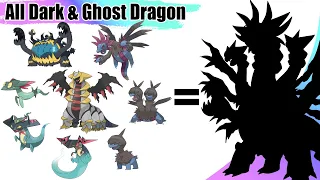 All Dark & Ghost Dragon Pokémon Fusion (Gen 1 - 8) | Elemental Dragons Pokémon Fusion | Max S