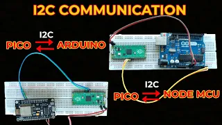 I2C Communication Between Raspberry Pi PICO And NodeMCU | I2C Communication Between PICO And Arduino