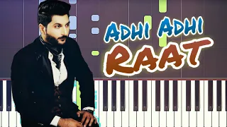 Adhi Adhi Raat Piano Tutorial - Bilal Saeed - Piano Tutorial By Haseeb and Hassan