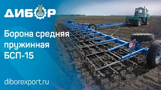 Чем лучше закрывать влагу - пружинной или зубовой бороной? Обзор пружинной бороны БСП-15 "Дибор"