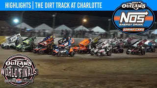 World of Outlaws NOS Energy Drink Sprint Cars | Dirt Track at Charlotte | Nov. 2, 2023 | HIGHLIGHTS