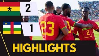 Ghana 2-1 Central African Republic [2023 AFCON Qualifiers] Highlights