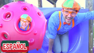 Blippi visita el parque de juegos al aire libre | Compilación de Videos educativos para niños