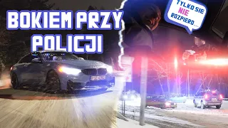 Jeździmy bokiem przy policji