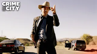 Raylan's Last Warning in the Desert | Justified (Timothy Olyphant)