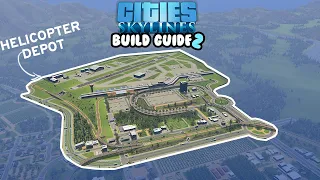 Building A Detailed Regional Airport In Cities Skylines! | 25 Tiles Build Guide