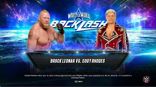BROCK LESNAR VS CODY RHODES | WWE2K24