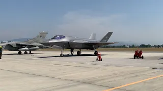 L'arrivo a Ghedi del primo caccia F-35 Lightning II