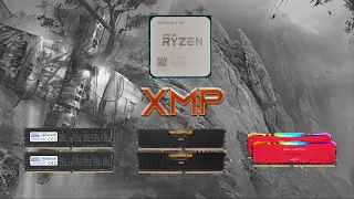 AMD Ryzen 5 1600 3,9Гц RAM XMP test: Corsair, Goodram, Crucial